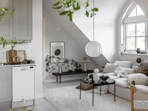 Căn hộ gác mái 35m² với không gian ngập tràn ánh sáng