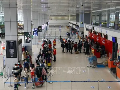 Vận tải hành khách quốc tế qua sân bay Nội Bài trên đà phục hồi