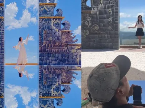 Anh chụp ảnh ở cổng trời Đà Lạt khiến các cô gái tấm tắc: "Chỉ mong có anh người yêu biết chụp ảnh thế này"