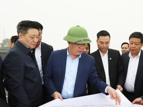 Bí thư Hà Nội kiểm tra thực địa dự án Vành đai 4 qua quận Hà Đông