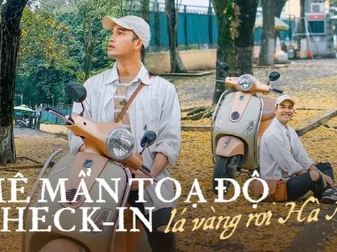 Mới đầu mùa xuân mà ở Hà Nội đã có nơi lá vàng rơi đẹp đến nao lòng, khiến dân tình chạy vội đi check-in