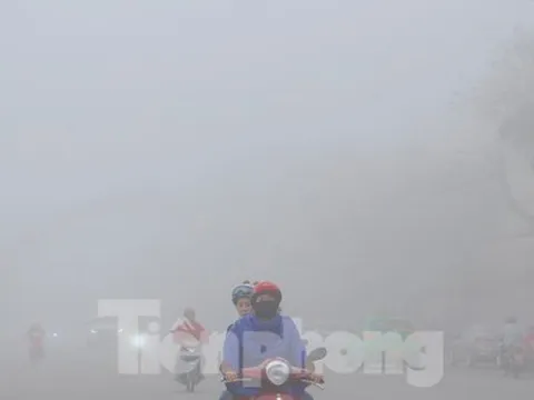 Thành phố Hà Tĩnh chìm trong sương mù dày đặc