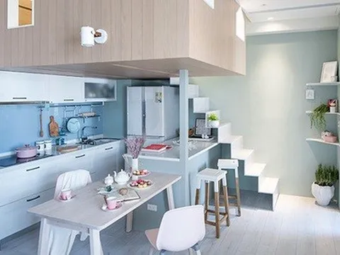 Căn hộ 15m² có thiết kế "bí mật" giúp gia đình 3 người sống thoải mái