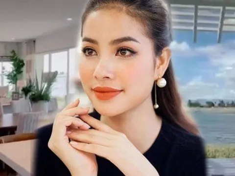 Phạm Hương được ông xã tặng biệt thự sang chảnh giữa trời Tây có view sông "bạc tỷ"