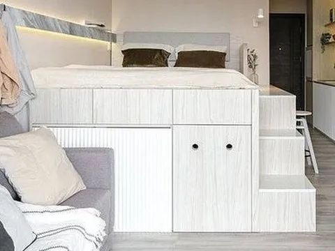 Căn hộ mini chỉ 25m² gây nghiện với lối thiết kế thông minh, siêu tiện lợi