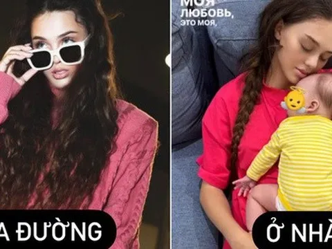 Vợ Bùi Tiến Dũng ra ngoài sang chảnh, ở nhà chuẩn “mẹ bỉm”