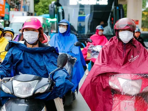Không khí lạnh gây mưa, miền Bắc chuyển rét, miền Trung có mưa