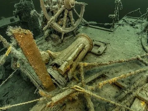 Khám phá bên trong “chiếc thuyền ma” chìm dưới đáy biển Baltic