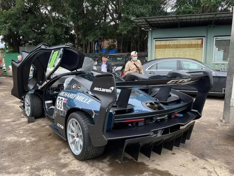 Cùng là McLaren Senna nhưng chiếc được đồn đoán về Việt Nam này khủng hơn xe của ông Đặng Lê Nguyên Vũ và Hoàng Kim Khánh