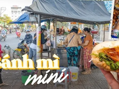 Xe bánh mì của 6 anh chị em nổi tiếng khắp Cần Thơ nhờ sáng tạo ra ổ bánh đặc biệt siêu mini và có sữa đặc
