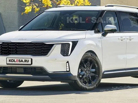 Kia Carnival đang đẹp thì đổi thiết kế: Bản 2024 thay đèn to và dị hơn, biển số hạ xuống thấp
