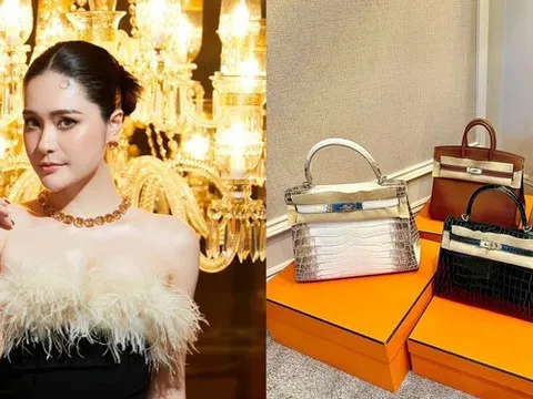 Sướng như Đoàn Di Băng: Vừa đập hộp đồ hiệu trong sinh nhật, nay ông xã lại đem về cả lố túi xách Hermes trị giá 7 tỷ đồng