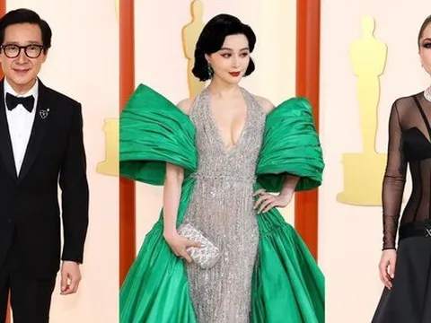Thảm đỏ lễ trao giải Oscar 2023: Phạm Băng Băng lộng lẫy như 'bà hoàng' lấn át các mỹ nhân Hollywood, sao gốc Á gây ấn tượng