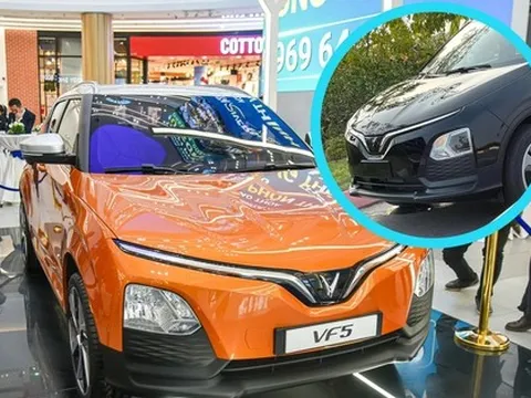 Lại là VinFast VF 5 lăn bánh trên đường nhưng lần này để lộ bộ mâm mới độc đáo, đèn hiện đại hơn bản concept