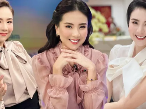 Tủ đồ đi làm của Hoa khôi đẹp nhất VTV: toàn áo sơ mi siêu cấp điệu đà, mẫu nào cũng xinh hết chỗ chê