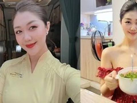 Nhan sắc tiếp viên trưởng của Vietnam Airlines có gia thế hoàng tộc, chỉ mất 8 năm để đổi màu đồng phục