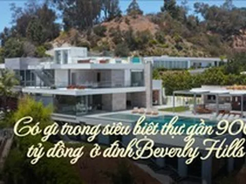 Có gì ở căn siêu biệt thự gần 900 tỷ đồng với 7 phòng ngủ, 13 phòng tắm trên đỉnh Beverly Hills: Không gian đỉnh cao sang trọng, đến cả nhà vệ sinh cũng có TV