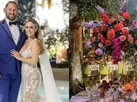 Đám cưới tiêu tốn 94 tỷ đồng của con gái tỷ phú: Biến phòng tiệc thành rừng rậm, xa hoa đến choáng ngợp