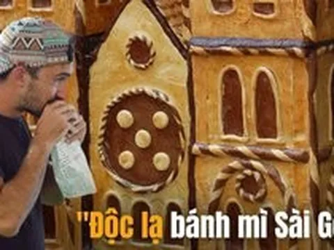 Độc đáo Nhà thờ Đức Bà làm từ 350kg bột mì và 1500 quả trứng gà tại Lễ hội bánh mì TPHCM