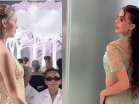 Vợ mẫu Tây của thủ môn quốc dân Bùi Tiến Dũng trở lại sàn catwalk sau khi sinh con: Nhan sắc mặn mà, vóc dáng nuột nà