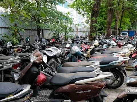 Hà Nội: Hàng nghìn chiếc xe vi phạm giao thông chất thành đống