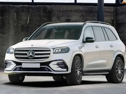 Ảnh Mercedes-Benz GLS 2024 đầu tiên trước ngày ra mắt: Trông chẳng khác mấy bản cũ nhưng hãng khẳng định có 3 thứ mới