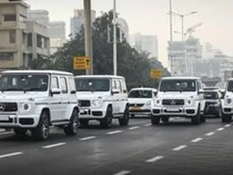 Đoàn xe 10 chiếc Mercedes-AMG G63 và Range Rover của đội vệ sĩ tháp tùng tỷ phú giàu nhất châu Á: Giá gần 4 triệu USD, thị uy trên đường phố