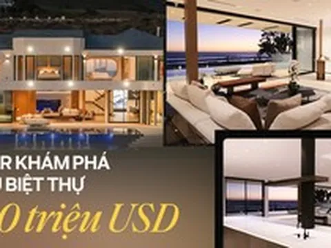 Siêu biệt thự trị giá hơn 100 triệu USD bên bờ biển Malibu, California: Lộng lẫy đến choáng ngợp, nội thất sang xịn đúng kiểu 'đỉnh của chóp'