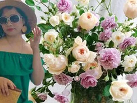 Bà mẹ 2 con sở hữu BST cắm hoa siêu đẹp, chia sẻ cách chọn bình hoa phù hợp với từng không gian nhà
