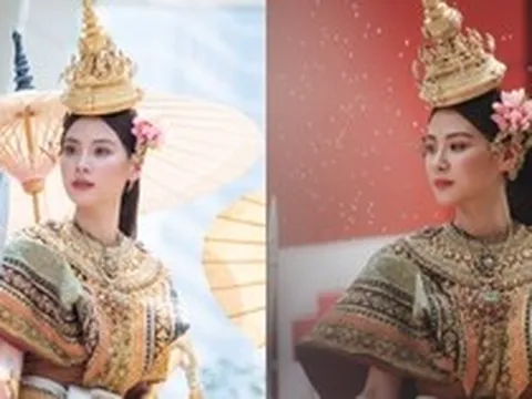 Nữ thần Songkran 2023 Baifern Pimchanok vừa vẫy tay chào đã bị bắn nước tới tấp “không trượt phát nào”