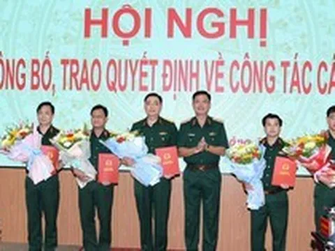 Bộ Quốc phòng điều động, bổ nhiệm nhân sự Quân khu 1, Quân khu 7
