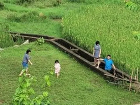 Nửa năm rời phố về làng sống như một giấc mơ của gia đình nhỏ, nơi những đứa trẻ mê tít chẳng muốn về