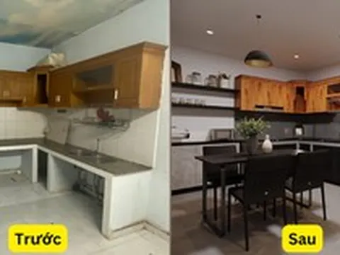 Ngỡ ngàng với màn làm mới căn nhà 2 tầng cũ kĩ