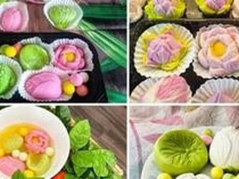 Chị em săn mua bánh trôi hình hoa siêu đẹp mắt cho ngày Tết Hàn thực