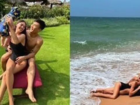Vợ chồng Bùi Tiến Dũng “xả” loạt ảnh đẹp mỹ mãn: Đôi chân dài miên man của Dianka chiếm trọn spotlight