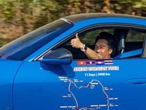 Cường Đô La lái Porsche 911 GT3 đến Bangkok: Chạy tay lái nghịch trên 100km/h, hoàn thành chặng 700km khủng nhất chuyến đi, có cảnh sát dẫn đoàn