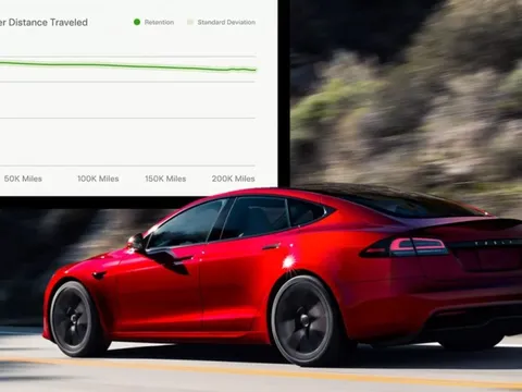 Dung lượng pin Tesla chỉ giảm 12% sau 200.000 dặm