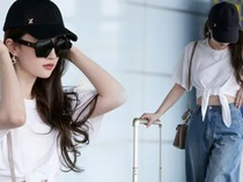Lưu Diệc Phi khoe thần thái chuẩn "visual" tại sân bay, nhưng vòng 2 mới là tiêu điểm gây chú ý