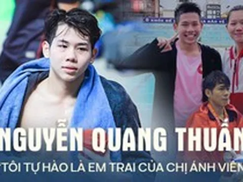 Kình ngư Nguyễn Quang Thuấn: Hãnh diện khi là em trai của Ánh Viên, thích vẽ và ước mơ mở tiệm trà sữa