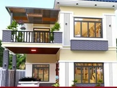 10 mẫu nhà 1 trệt 1 lầu đơn giản, đẹp mắt