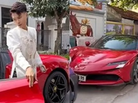 Đám cưới như mơ của Đạt Villa: Chú rể lái Ferrari mui trần đón dâu, dàn siêu xe trăm tỷ vượt cả nghìn km ra Hà Nội hộ tống
