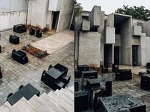 Quán cà phê tông đen xám... như nghĩa địa đang nổi lên mới đây, vì đâu mà dân mạng kẻ khen người chê?