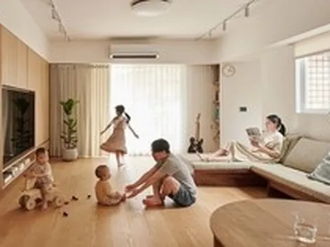 Cách phân chia căn hộ thông minh của gia đình có 3 con nhỏ ở Nhật Bản