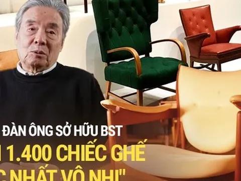 Độc lạ bộ sưu tập hơn 1.400 chiếc ghế hàng hiệu 'siêu hiếm' của giáo sư người Nhật