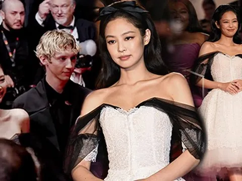 Jennie lộng lẫy như công chúa, át con gái Johnny Depp trên thảm đỏ LHP Cannes