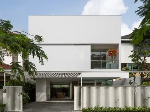 Ngỡ ngàng không gian bên trong biệt thự 2 tầng có mặt tiền đơn giản ở Đà Nẵng