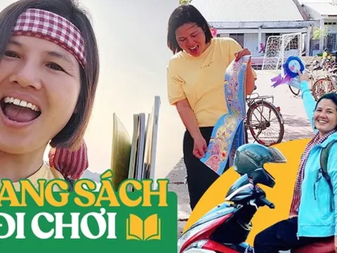 Hành trình xuyên Việt 'mang sách đi chơi' đầy nhân văn của người phụ nữ 7x