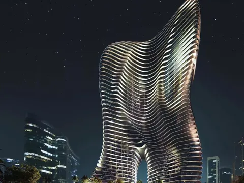 Một hãng siêu xe vừa 'lấn sân' bất động sản với tòa nhà xa hoa 46 tầng: Gây choáng với ý tưởng xây dựng thang máy cho ô tô, 11 căn penthouse đều có gara riêng