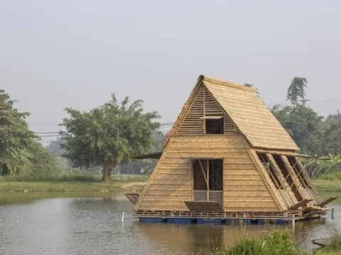 Ấn tượng với vẻ đẹp của nhà tre cho người dân vùng sông nước