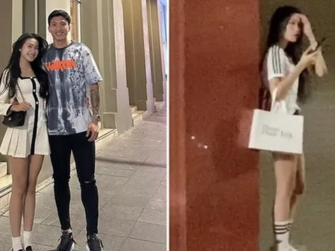 Khoảnh khắc Doãn Hải My lặng lẽ chờ Văn Hậu, vóc dáng khó rời mắt